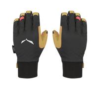 Salewa Ortles DST/AM W - guanti alpinismo - donna 5 Black/Yellow woman Alipne Merino Responsive,Durastretch,Pelle,Wool