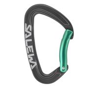 Salewa Ortles Bent Carabiner, Black/Irish Green, UNI