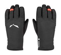 Salewa Ortles PTX/TWR W - guanti alpinismo - donna 6 Black/Orange woman Bluesign,Pfc-Free,Tirolwool,Pelle,Salewa Powertex,Wool,Alipne Merino Responsive