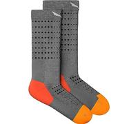 Salewa Pedroc Am M Crew - calzini lunghi - uomo 45/47 Grey/Red/Orange unisex Recycled Materials,Lana Merino,Salewa Committed,Coolmax