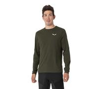 Salewa Pedroc Dry da uomo, manica lunga da trekking oliva scura (46/S)