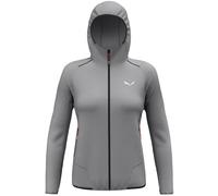 Giacca con cappuccio Salewa Pedroc Durastretch Light grigio argento donna - L