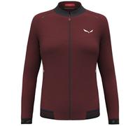 Salewa Pedroc Pl 2 W - felpa in pile - donna I40 D34 Dark Red/Black woman Salewa Committed,Recycled Materials,Polarlite