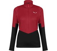 Pile Salewa Puez Polarlite Half Zip rosso nero donna - L
