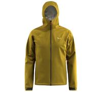 Salewa - Giacca impermeabile leggera da uomo - Puez 2.5L PTX Jacket M Olive Oil per Uomo in Pelle - Taglia M - Giallo