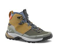Salewa Puez 2 Mid Powertex - Scarponcini impermeabili da trekking e trekking da uomo, Marrone dorato/Ombra, 45 EU