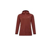 Salewa puez altavia donna polare con cappuccio rosso