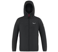 Giacca sottile con cappuccio Salewa Puez Catinaccio 2 TirolWool nero grafite - M