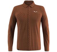 Salewa Puez Dry M L/S - camicia maniche lunghe - uomo 54 Dark Brown man Dry'ton,Polygiene,Bluesign