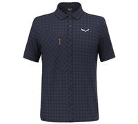 Salewa Puez Dry M S/S - camicia a maniche corte - uomo 48 Dark Blue/Orange man Dry'ton,Polygiene,Bluesign
