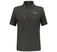 Salewa Puez Dry M S/S - camicia a maniche corte - uomo 48 Dark Green/Orange man Dry'ton,Polygiene,Bluesign