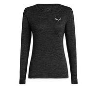 Maglia Salewa Puez Melange Dry manica lunga grigio scuro donna - 36