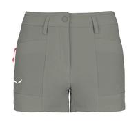 Salewa Puez DST W Cargo - pantaloni corti trekking - donna I42 D36 Grey/White/Red woman Durastretch
