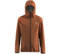 Giacca con cappuccio Salewa Puez GORE-TEX ePE 3L marrone arancione - S