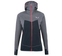 Salewa Puez Hybrid W - felpa in pile con cappuccio - donna Blue/Blue I40 D34