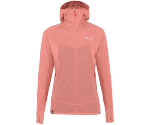 Salewa Puez Hybrid W - felpa in pile con cappuccio - donna Light Pink/Red/White I48 D42