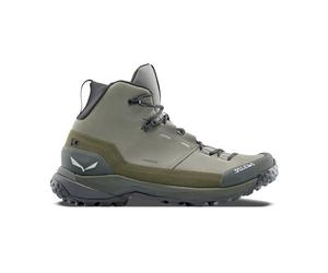 Salewa Puez Leather Mid PTX M - scarponi da trekking - uomo Green 11,5 UK