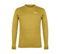 Salewa Puez Melange Dry L/S - maglia a maniche lunghe - uomo 54 Green/Yellow man Dry'ton