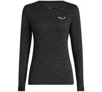 Salewa Puez Melange Dry - maglia a maniche lunghe - donna I48 D42 Black/White woman Dry'ton