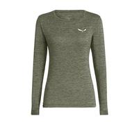 Salewa - Women's Puez Melange Dry L/S Tee - Maglia funzionale 42 olivia