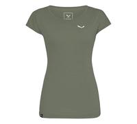 T-shirt Salewa Puez Melange Dry manica corta verde cromo donna - 42