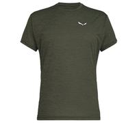 Salewa - Puez Melange Dry'Ton T-shirt Uomo Green dark olive melange 50