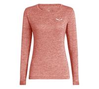 Salewa Puez Melange Dry - maglia a maniche lunghe - donna I50 D44 Light Red woman Dry'ton