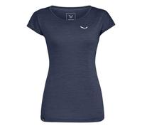 SALEWA Donna PUEZ Melange Dry W S/S Tee T-Shirt, Navy Blazer Melange, 42/36