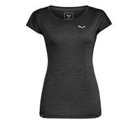 Salewa Puez Melange Dry W S/S Tee T-Shirt, black out melange, S Donna
