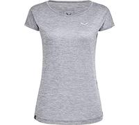 Salewa Puez Melange Dry W S/S T-shirt, Donna, Quiet Shade Melange, L