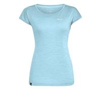 SALEWA Puez Melange Dry W S/S Tee T-Shirt, air blue melange, L Donna
