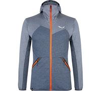 Salewa - Puez Melange Polarlite Felpa Con Cappuccio Uomo Blue premium navy melange/4570 48