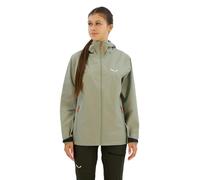 Giacca con cappuccio Salewa Puez Aqua 4 Powertex 2.5L verde grigio-blu donna - M