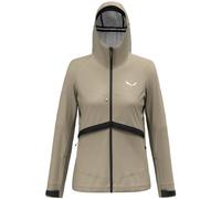 Salewa Puez Ptx Hybrid W - giacca hardshell - donna I44 D38 Beige/Black woman Salewa Powertex,Bluesign,Dwr,Recycled Polyester,Pfc-Free