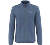 Salewa Puez Rocca Pl M - felpa in pile - uomo 46 Blue man Wool,Salewa Committed,Recycled Polyester,Polarlite