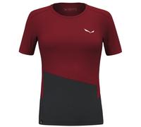Salewa Puez Sport Dry W - T-shirt - donna Black/Red I40 D34