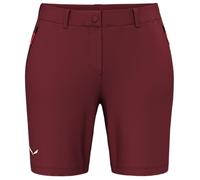 Salewa - Puez Talvena Durastretch Pantaloncini Donna Red syrah 42