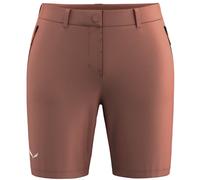 Salewa Puez Talvena Dst W - pantaloni corti trekking - donna Black/Red/Red I42 D36