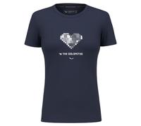 SALEWA Pure Heart Dry W Maglietta, Blazer Blu Marine, XXL Donna