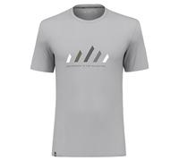 SALEWA Pure Stripes Dry M Maglietta, Grigio-Alloy, 5XL Uomo