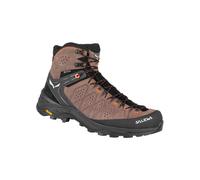 Salewa - Scarpe da trekking in GORE-TEX - Ms Alp Trainer 2 Mid Gtx Wallnut/Arancione Fluo per Uomo in Pelle - Taglia 9,5 UK - Marrone
