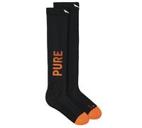 Salewa Sella Pure - calzini sci alpinismo - uomo 45/47 Black/Orange unisex Lana Merino