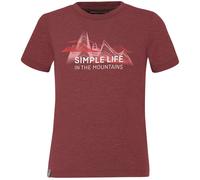 Salewa Simple Life Dri-Rel K - T-shirt - bambino 104 Dark Red/Red/Pink junior Dry'ton