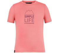 Salewa Simple Life Dri-Rel K - T-shirt - bambino 164 Dark Pink junior Dry'ton