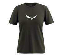 Salewa Solid Dry - Maglietta W, Verde Oliva Scuro, 3XL
