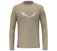 Salewa - Solidlogo Dry L/S Tee - Maglia a manica lunga S beige