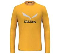 Salewa Solidlogo Dry Long Sleeve Tee Men, Gold, XL