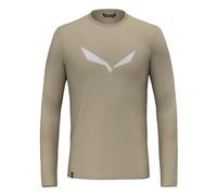 Salewa - Solidlogo Dry L/S Tee - Maglia a manica lunga 3XL beige