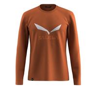Salewa - Solidlogo Dry L/S Tee - Maglia a manica lunga M rosso
