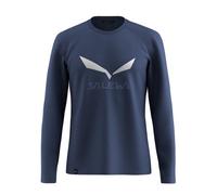 Salewa - Solidlogo Dry L/S Tee - Maglia a manica lunga S blu